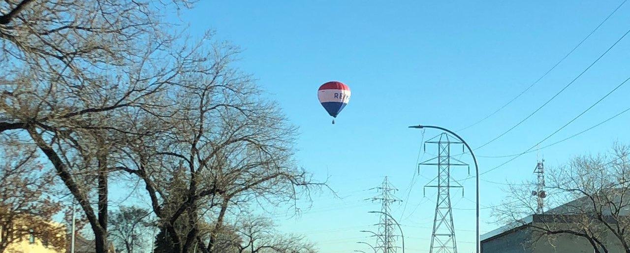 Hot air balloon in Winnipeg