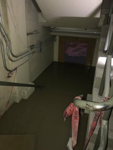 Downtown outage is a result of a parkade flood