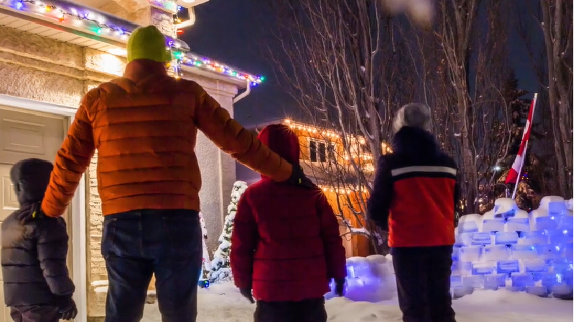 Winnipeg dad builds an Ice Fort for his kids