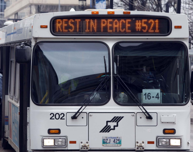 Transit drivers connect with Winnipeg kids to commemorate Transit driver