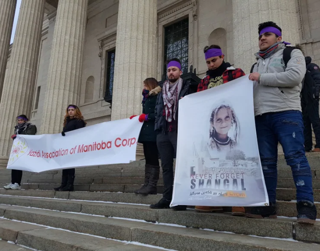 Syria refugees in Winnipeg call on the Canadian government to act