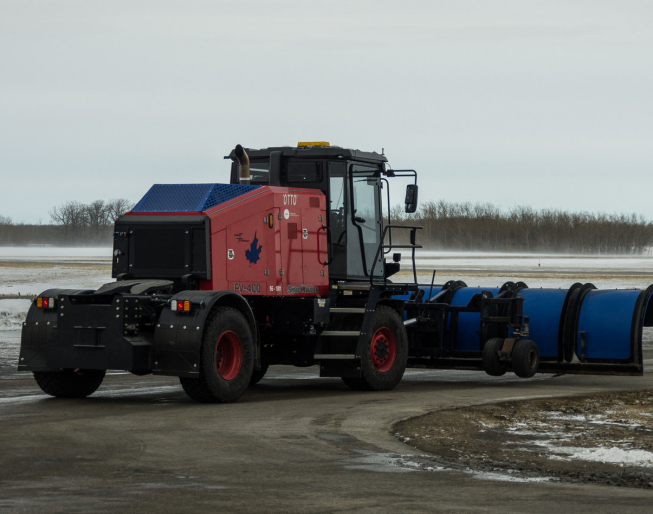 Autonomous snowplow made its first trip at Winnipeg's airport