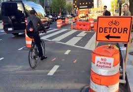 Heavy traffic and road closures due to road construction