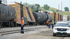 Train derailment at Sargent and Empress