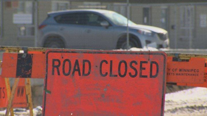 Southbound Empress is closing for construction