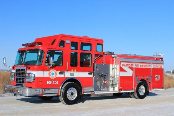 Massive fire in Brandon, Manitoba