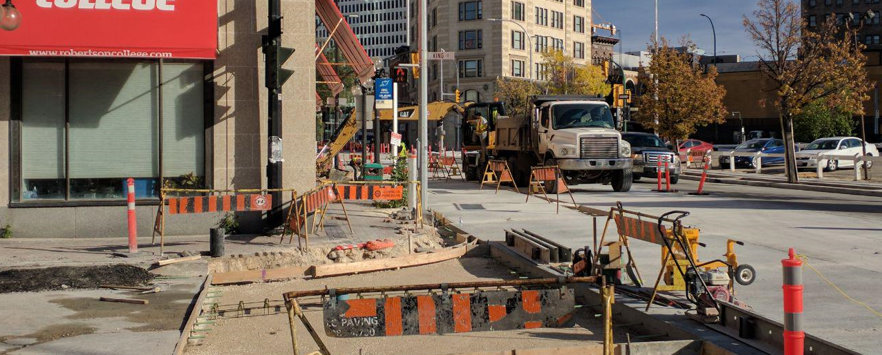 Winnipeg road construction
