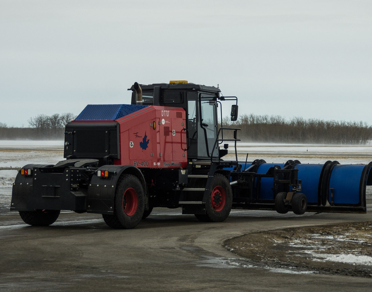 Autonomous snowplow made its first trip at Winnipeg's airport