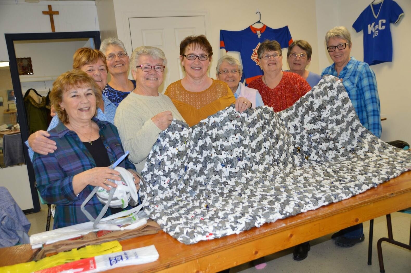 Helping the homeless in Winnipeg be re-using plastic bags