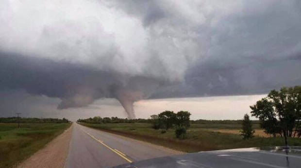 An elderly married couple barely survived during the EF-4 tornado n... An elderly married couple barely survived during the EF-4 tornado near Alonsa, Man.