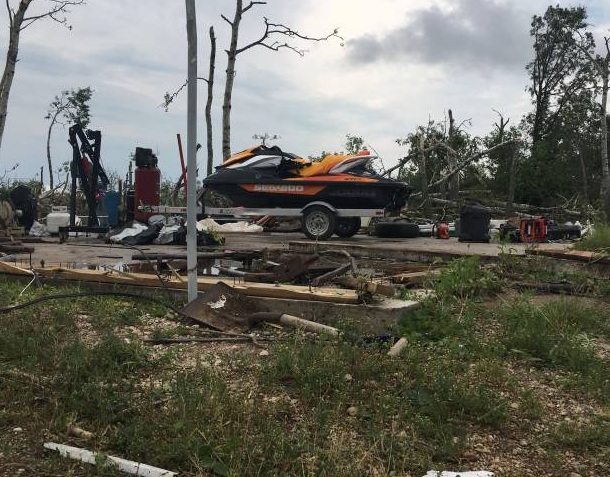 Cell service problems led to the death of a person because of a tornado