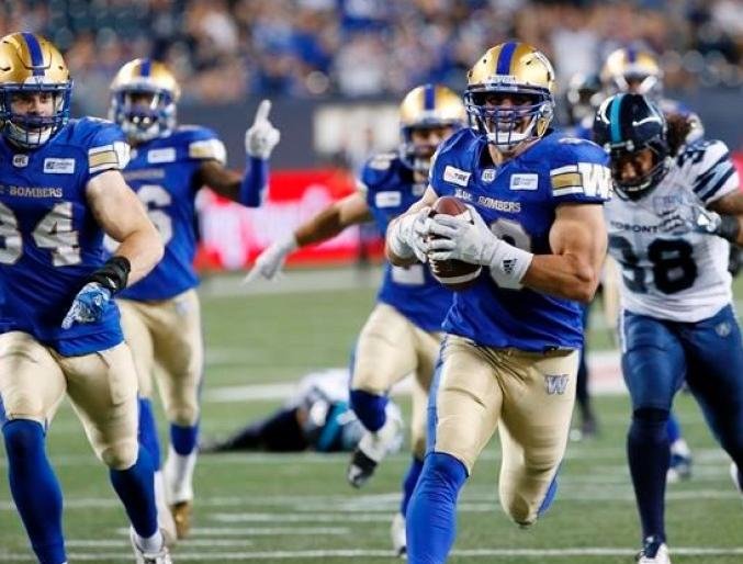 Nic Demski is playing in Blue Bombers  Nic Demski is playing in Blue Bombers