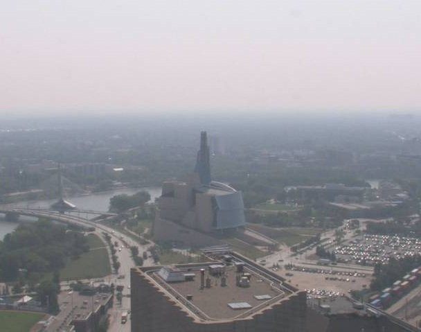 Smoke from fires in B.C. does not leave Winnipeg 