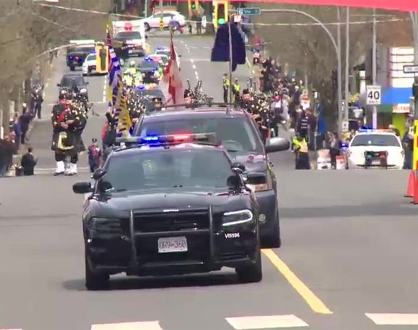 Thomas Novak's car was hit during a funeral procession