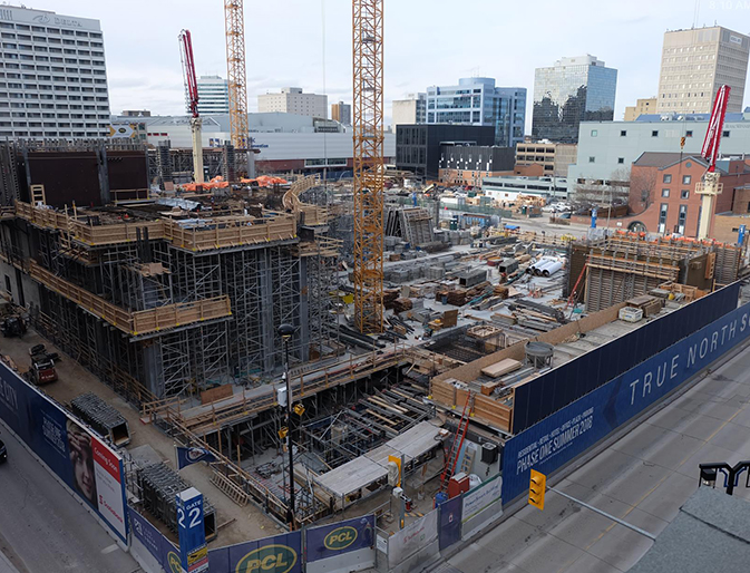 True North Square and the adjacent Sutton Place Hotel can receive millions of dollars of public money