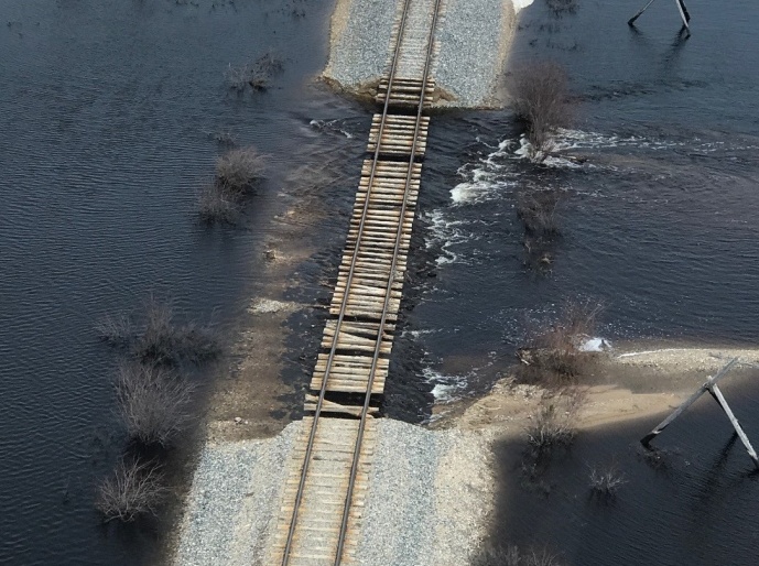 Restoration of the broken railway continues