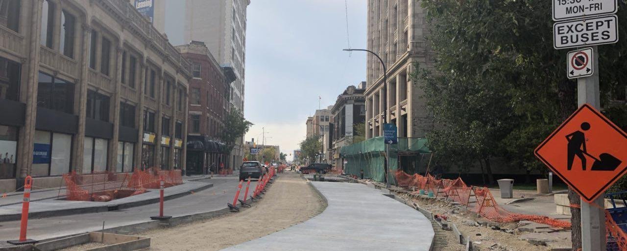 Main Street road construction