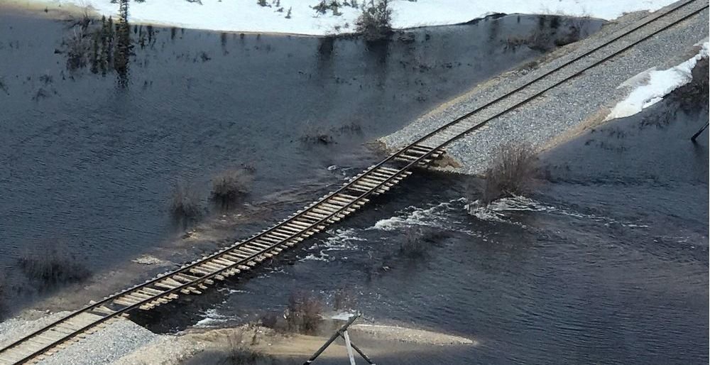 The rail line between Churchill and Gillam is almost finished