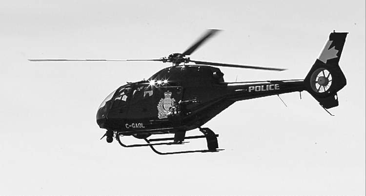 Police helicopter spots stolen vehicle