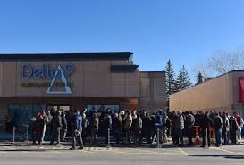One month after legalization people are still in lines for pot