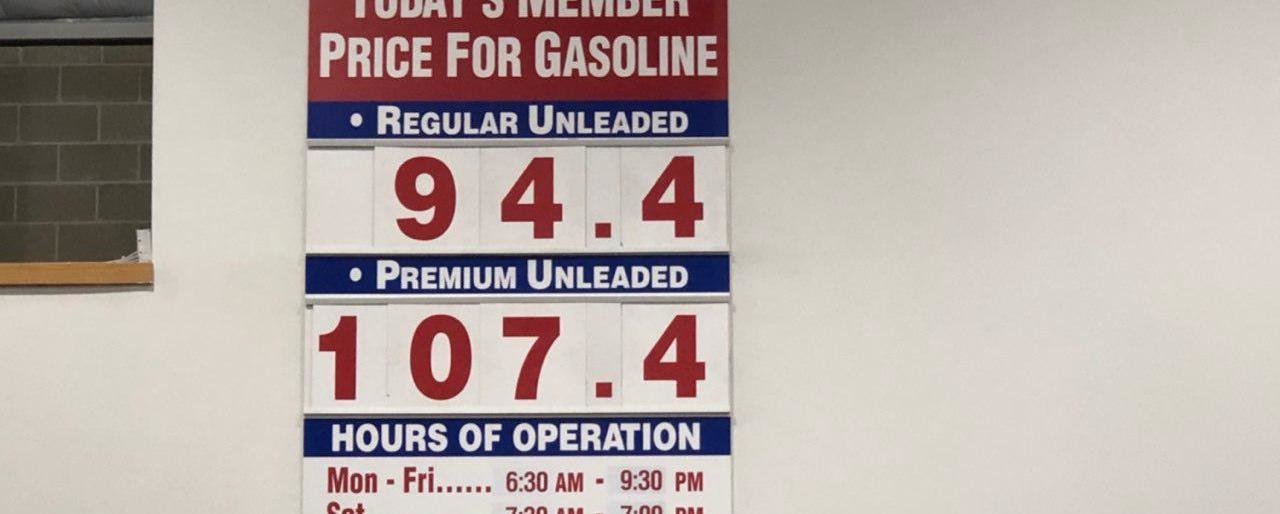 Gas prices are going down