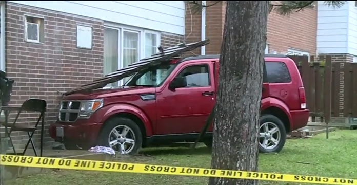 Woman hit her son by car after an argument