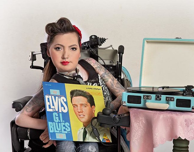 A lady with disability from Winnipeg appeared on the cover of Pin-Up Life
