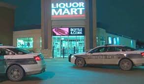 Teenagers robbed Liquor Mart