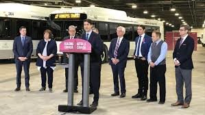 Trudeau announced a $2.5M funding for Winnipeg transit