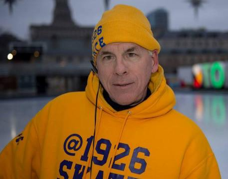 Steve McNeil from Toronto skated at The Forks rink for 19 hours 26 minutes