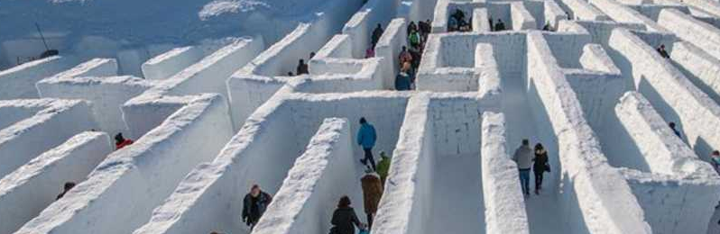 Manitoba snow maze set a new Guinness record