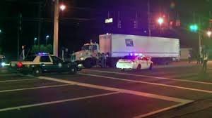 16 year-old boy hit by a semi-truck