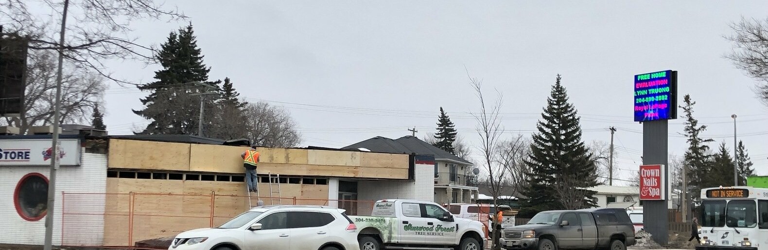 Vehicle crashed into the Goodwill Store