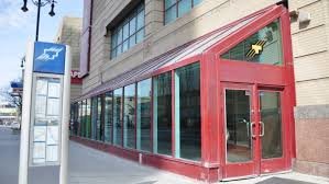 Bus shelter at Portage Place Mall completely removed