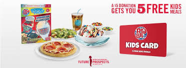 Free kids meals at Boston Pizza