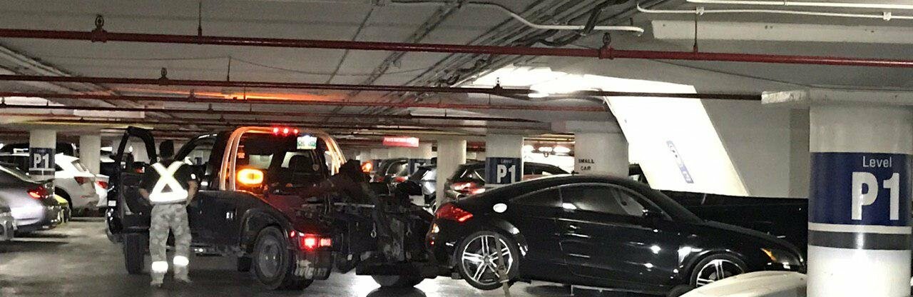 Forgotten vehicle gets towed away