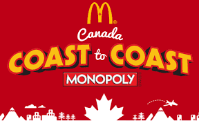 Canada only Monopoly by McDonald`s